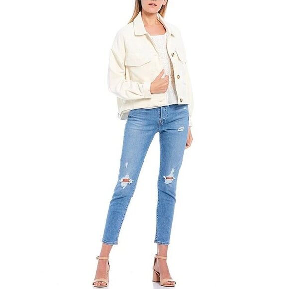 LEVI'S 30 Wedgie Destructed High Rise Skinny Jeans Casual - Picture 1 of 9